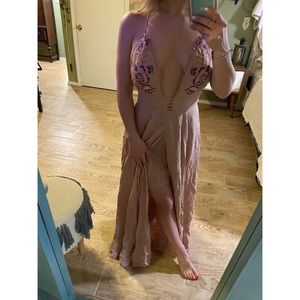 Open back maxi dress NWT